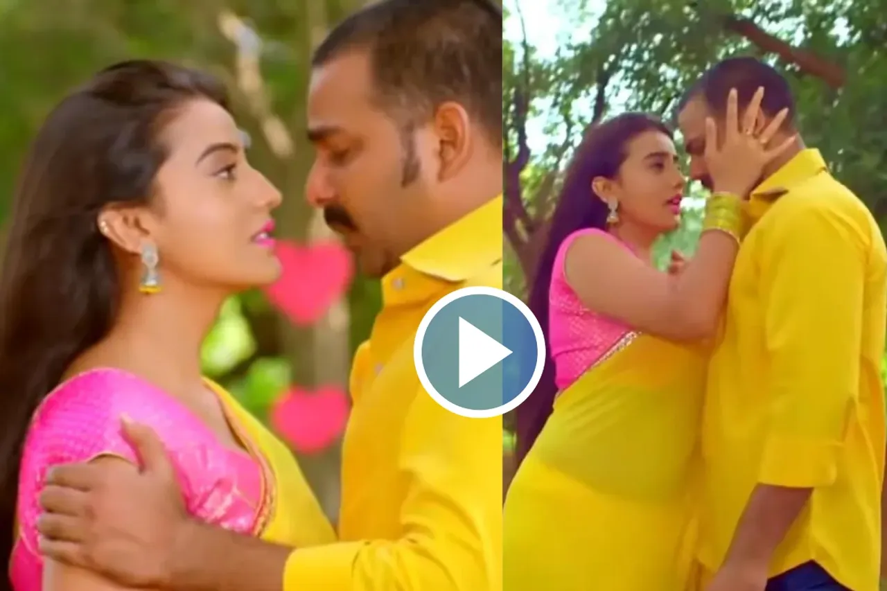 Pawan Singh and Akshara Singh