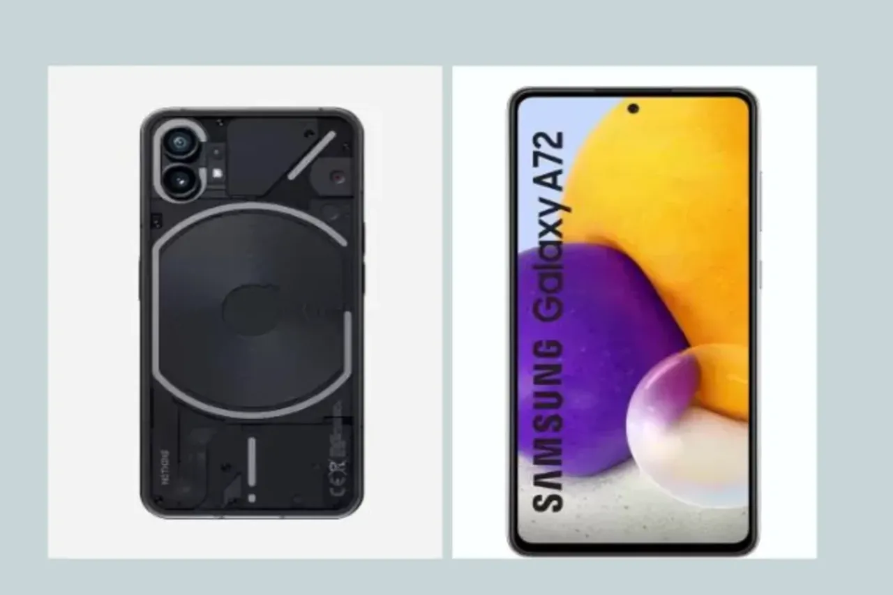 Nothing Phone (1) vs Samsung Galaxy A72 5G