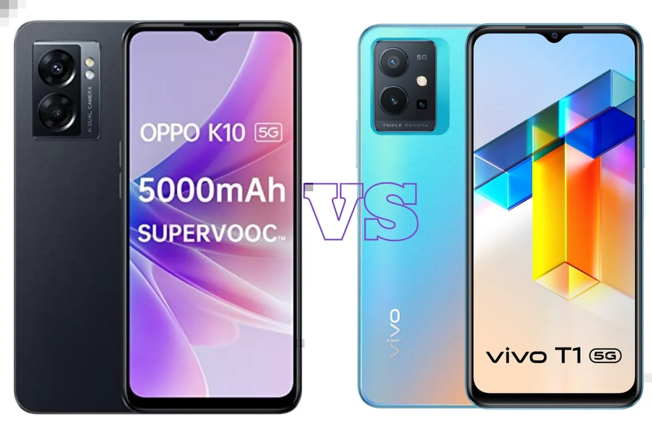 OPPO K10 Vs Vivo T1