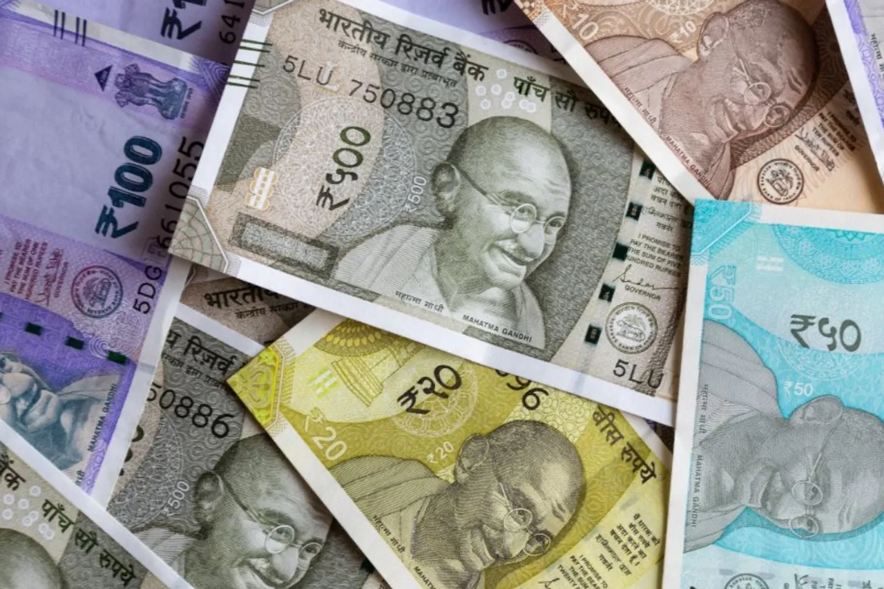 Rupee falls