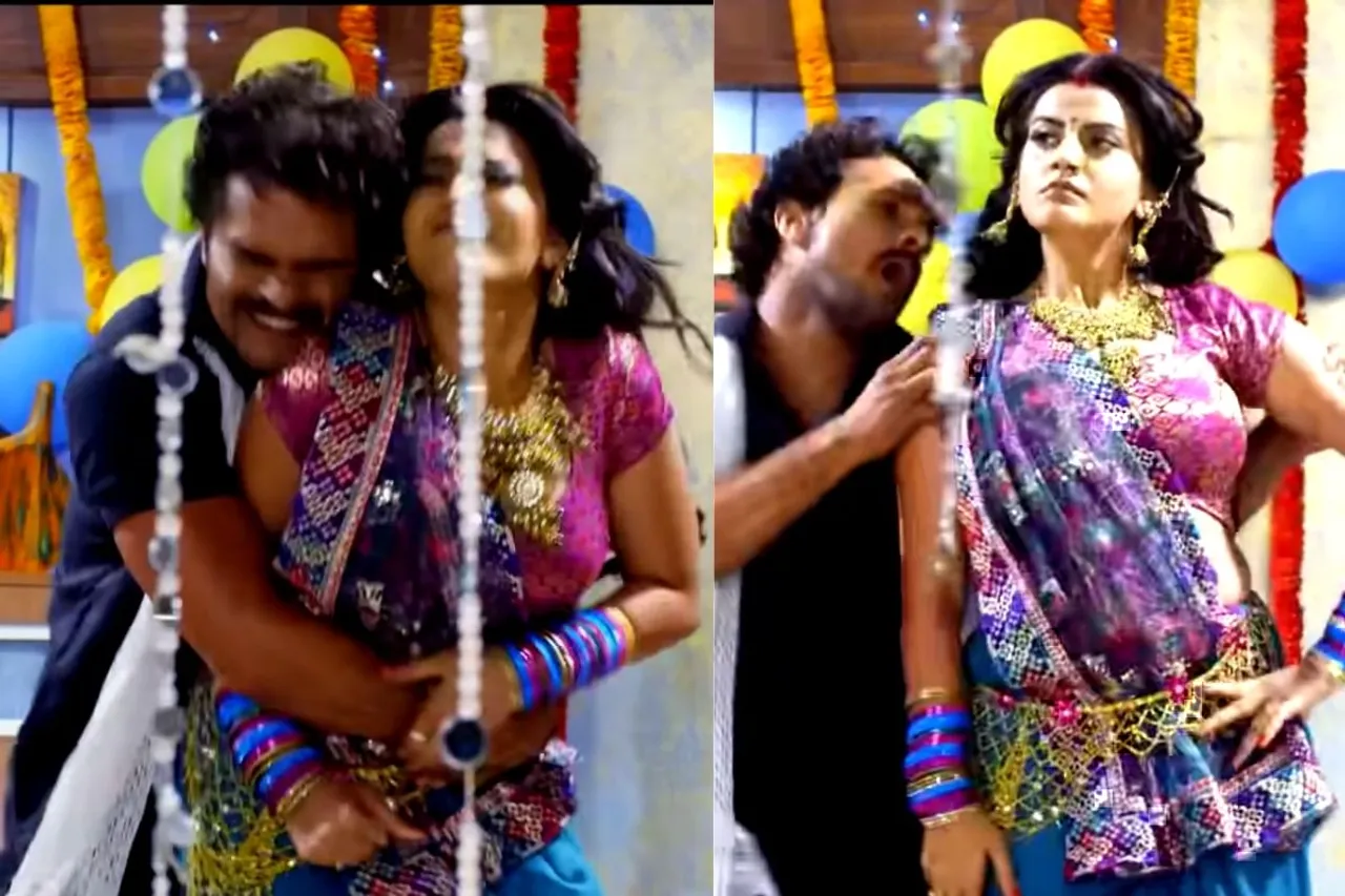 Khesari Lal and Akshara Singh