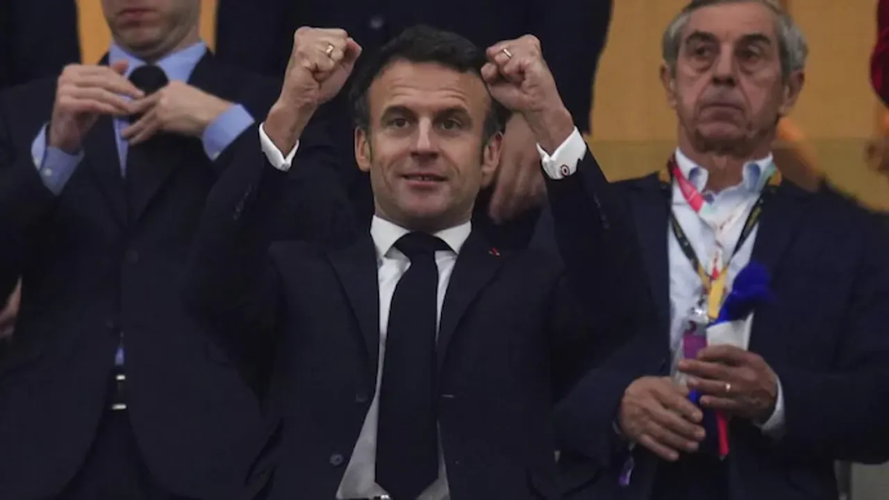 FIFA World Cup Final: France President Emmanuel Macron spotted at Argentina vs France clash