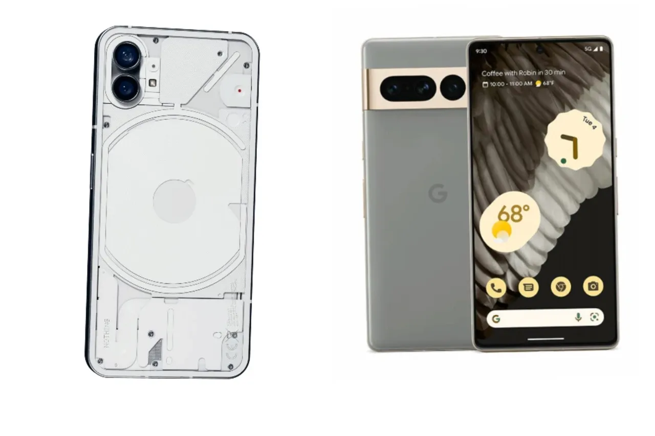 Nothing 1 vs Google pixel 7 pro