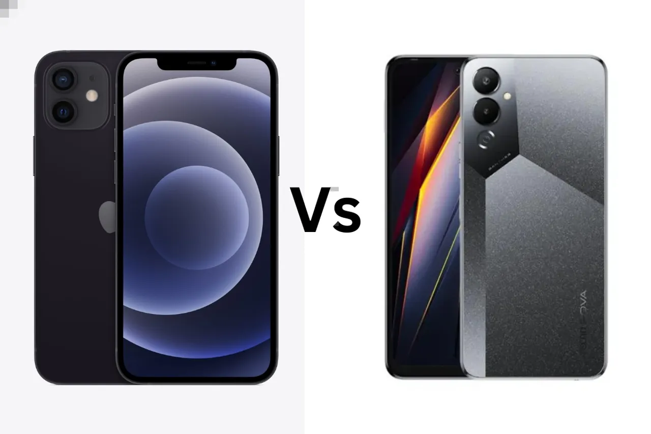 iPhone 12 Vs Tecno Pova 4