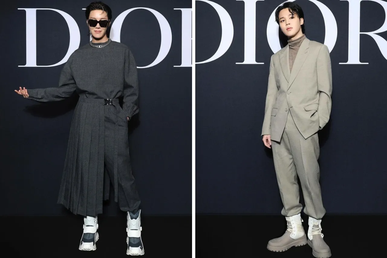 BTS Jimin & J-hope in DIOR’s Paris Fashion Show