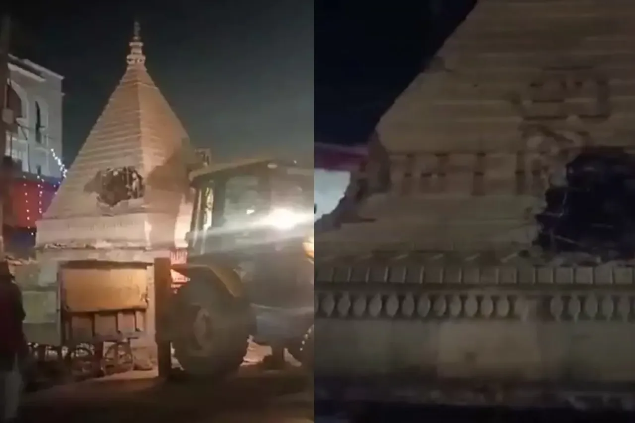 Shiva Temple demolition