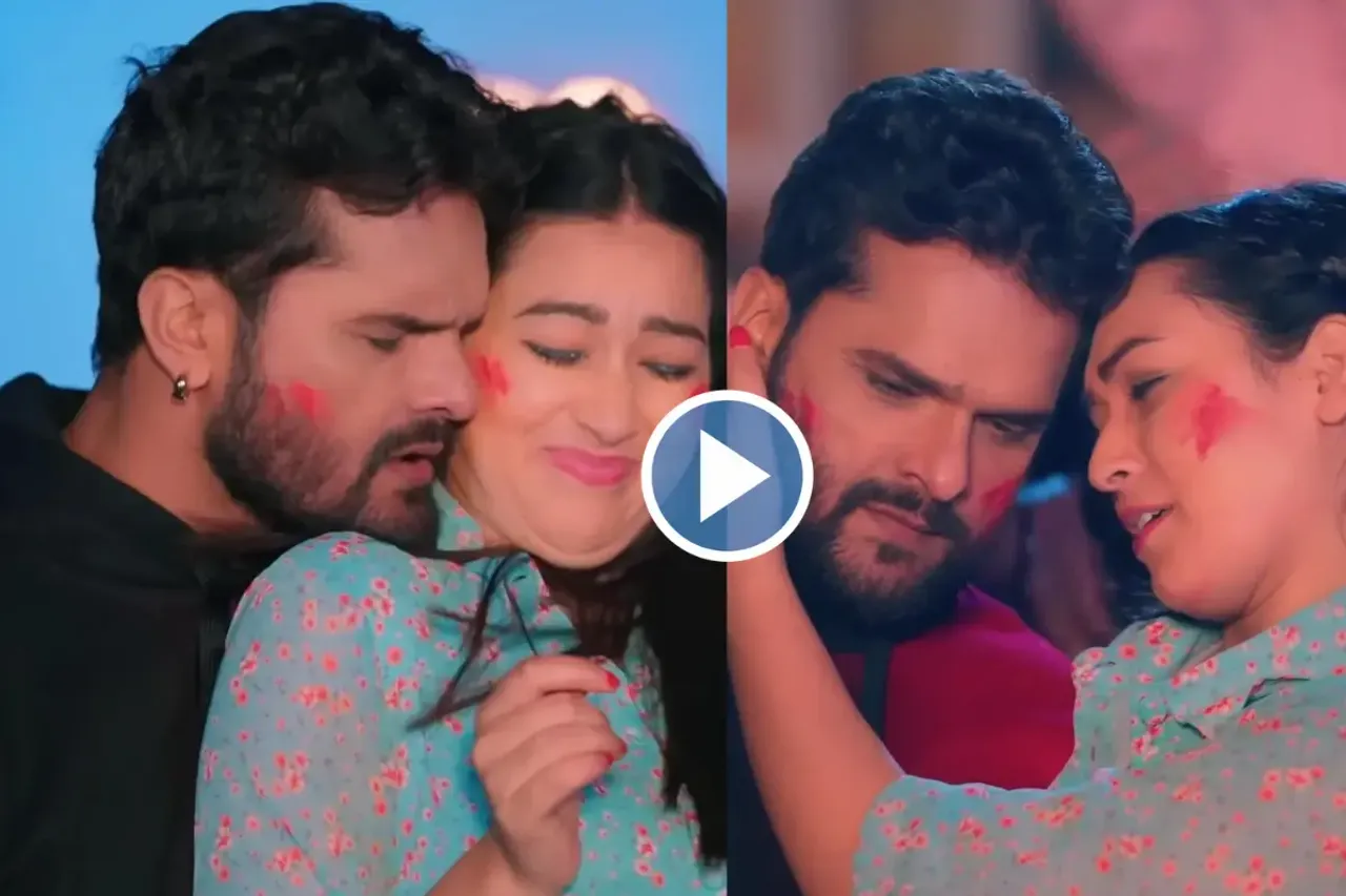 Khesari Lal and Sapna Chauhan