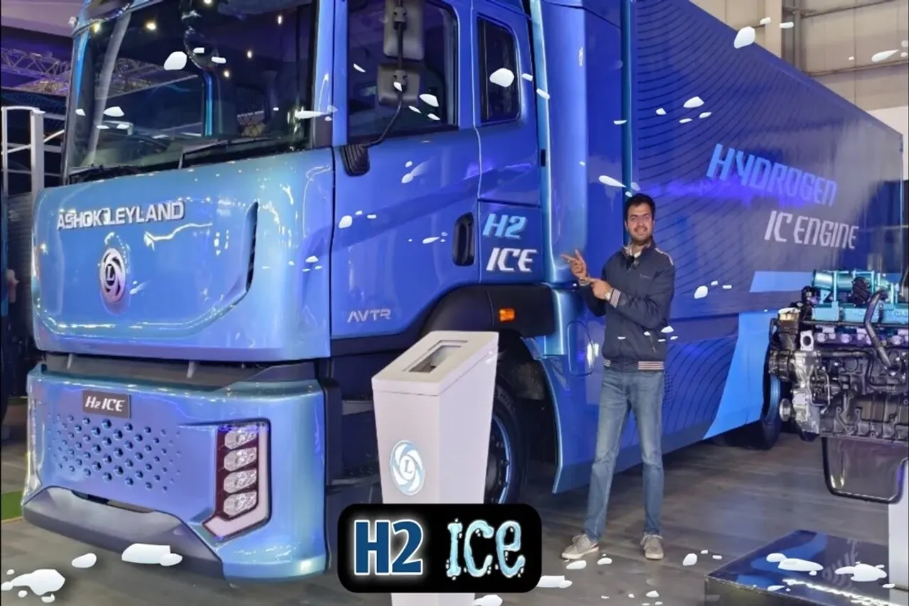 Ashok Leyland H2-ICE truck