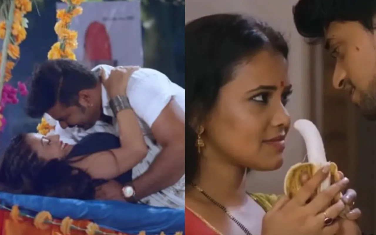 Pawan Singh and Akshara Singh