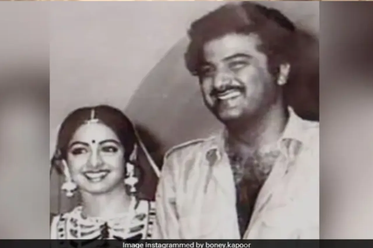 Boney Kapoor and Sridevi