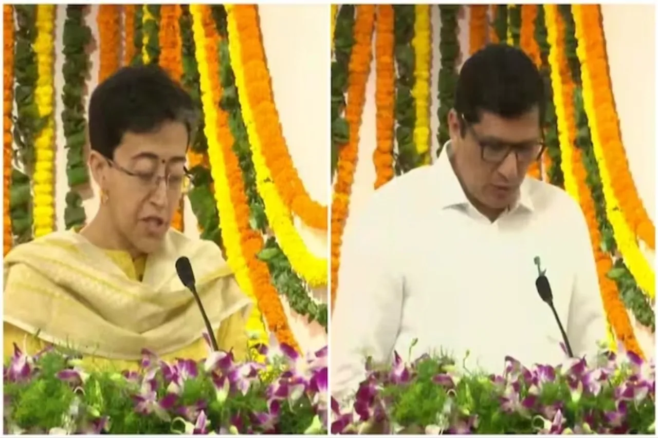 Atishi, Saurabh Bhardwaj inducted in Arvind Kejriwal Cabinet