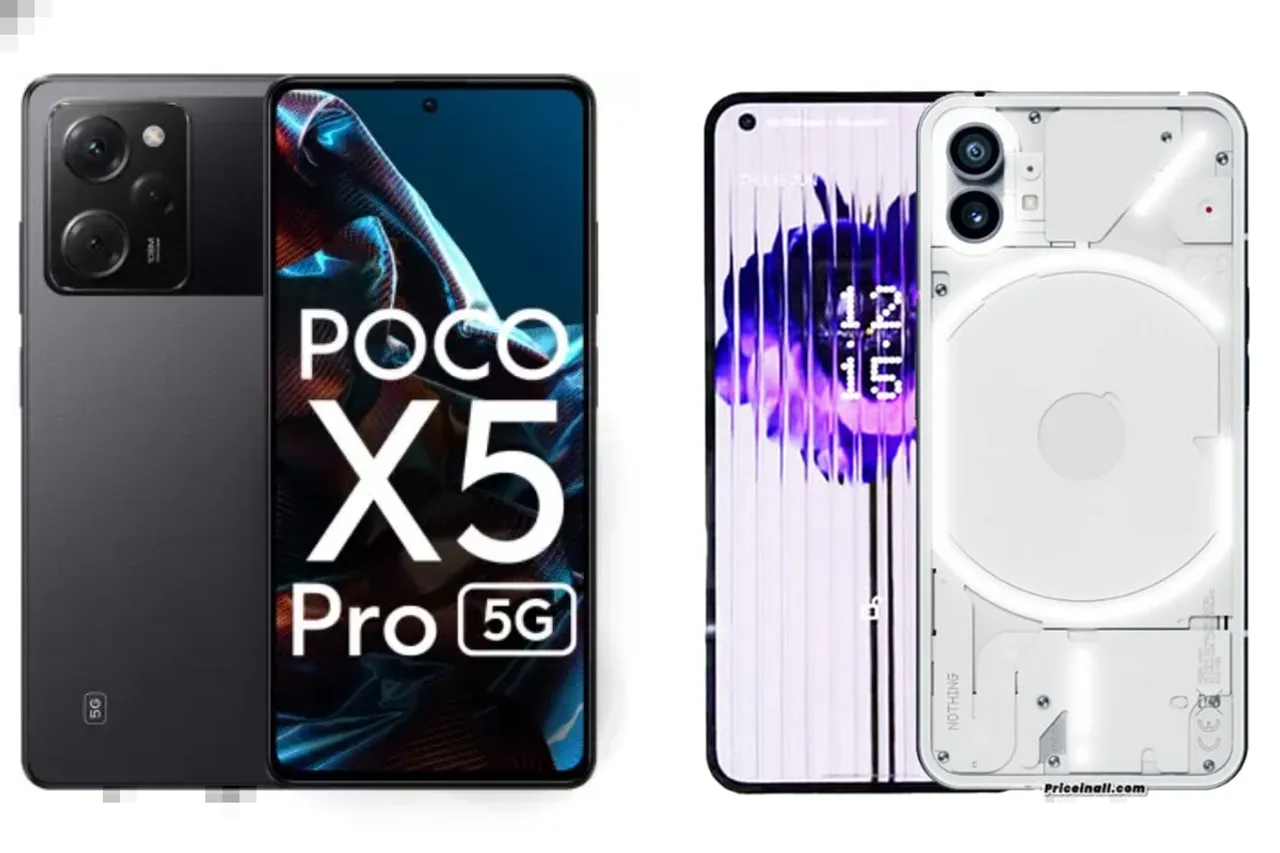 POCO X5 Pro 5G vs Nothing Phone 1