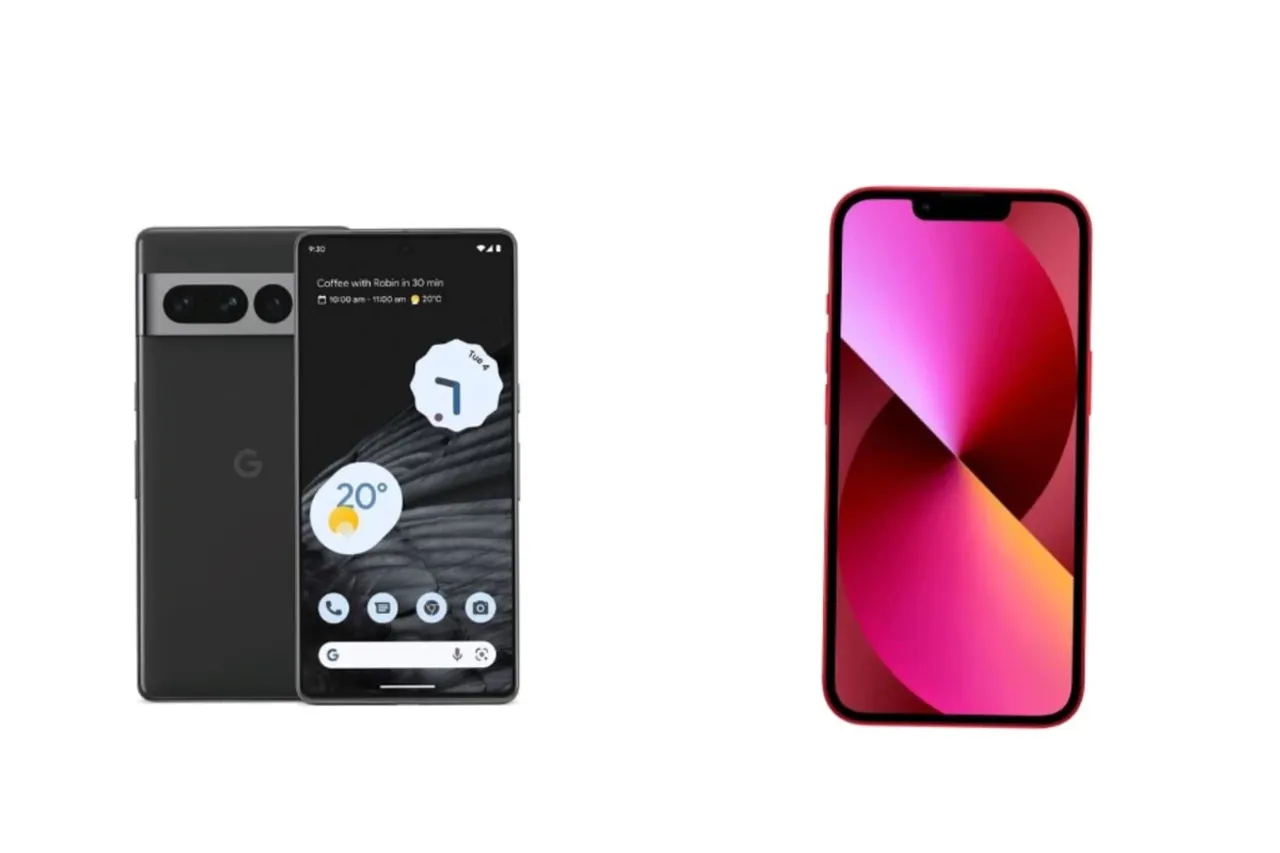 Google Pixel 7 Pro 5G vs Apple iPhone 13