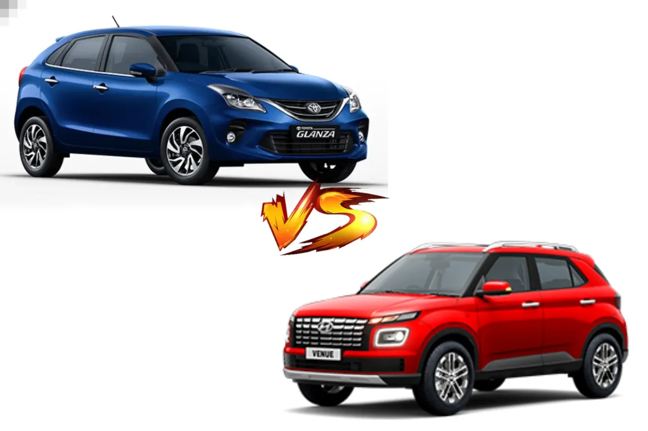 Hyundai Venue vs Toyota Glanza