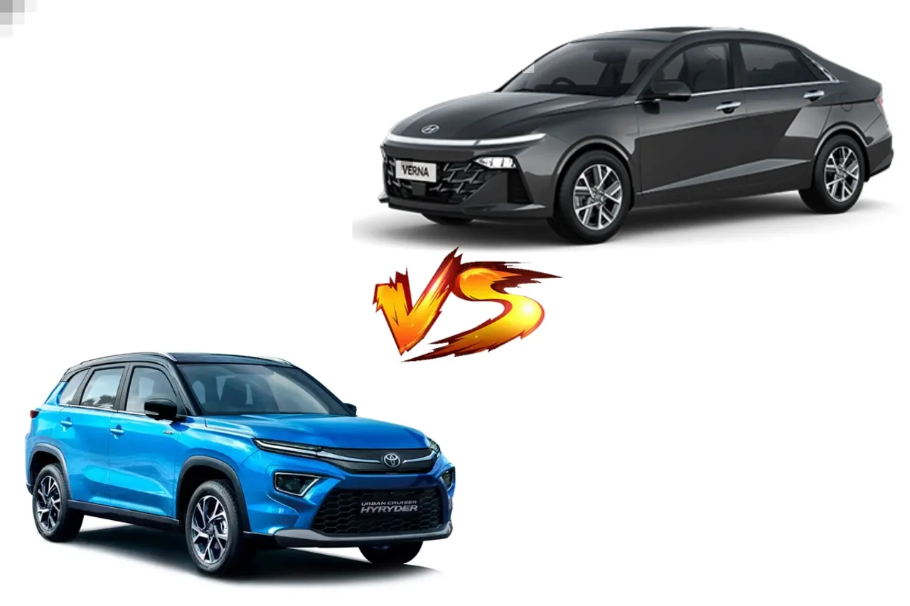 Hyundai Verna vs Toyota Hyryder
