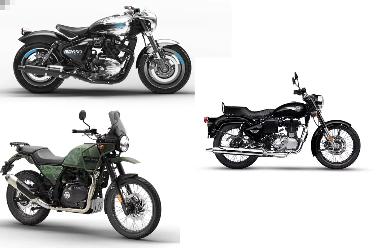 3 Royal Enfield bikes