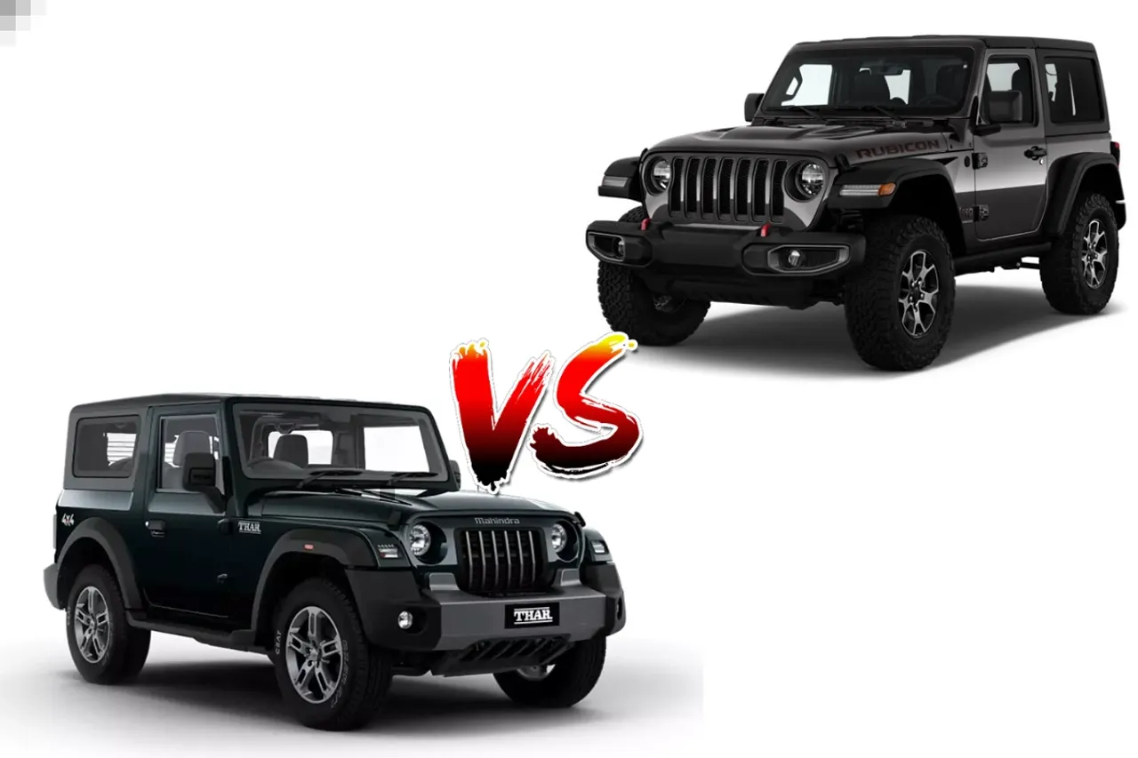 Jeep Wrangler vs Mahindra Thar
