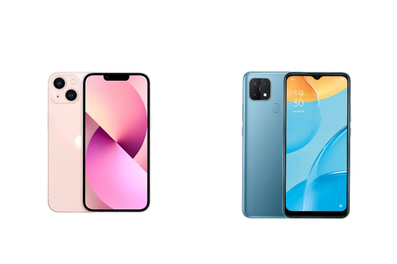 Apple iPhone 13 vs OPPO A15