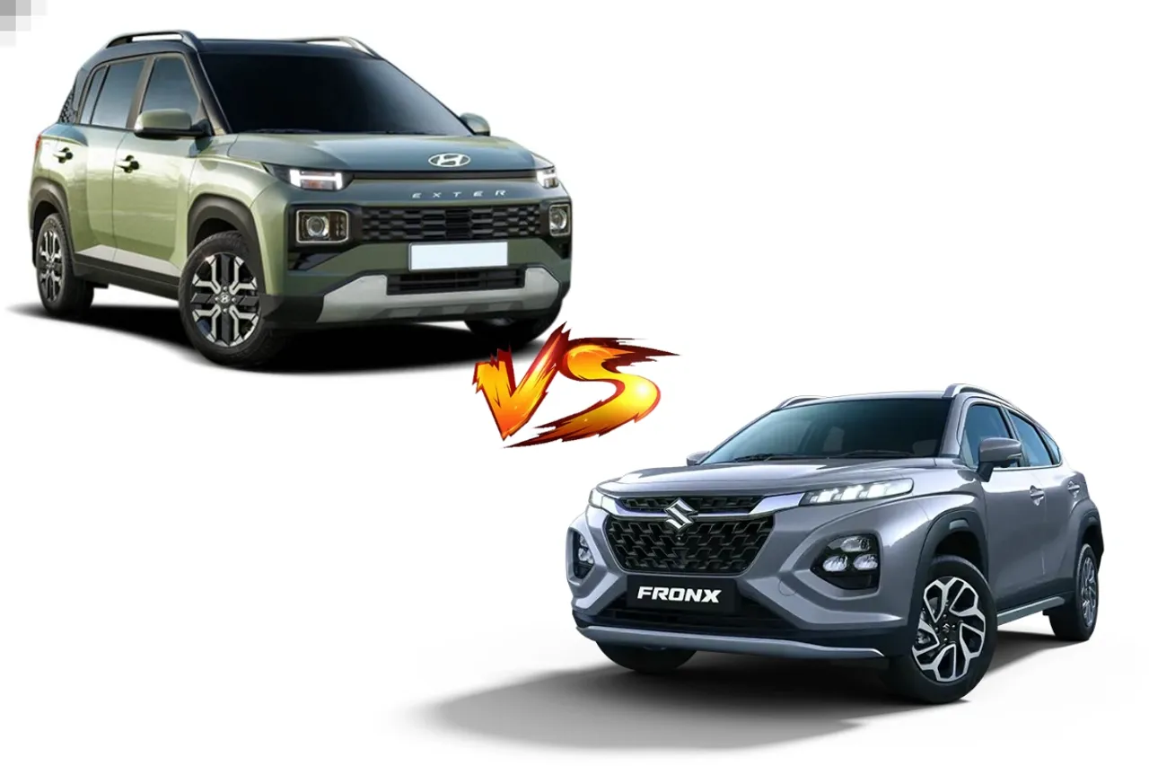 Hyundai Exter vs Maruti Suzuki Fronx