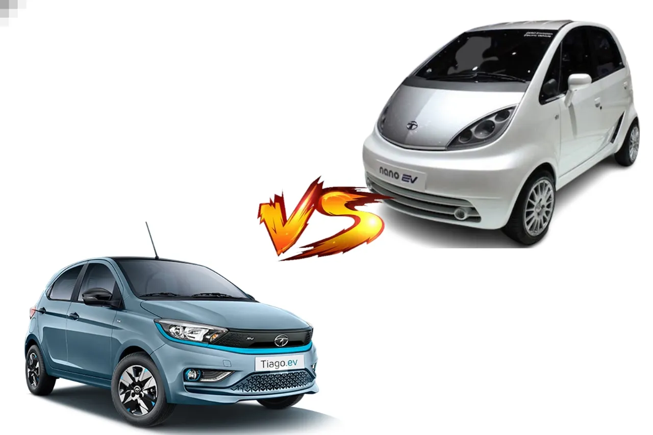 Tata Nano EV vs Tata Tiago EV