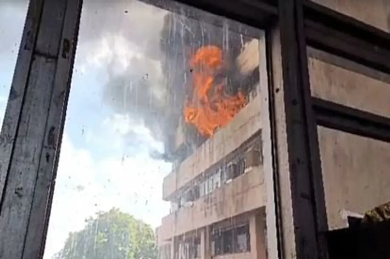 Fire in Chattisgarh