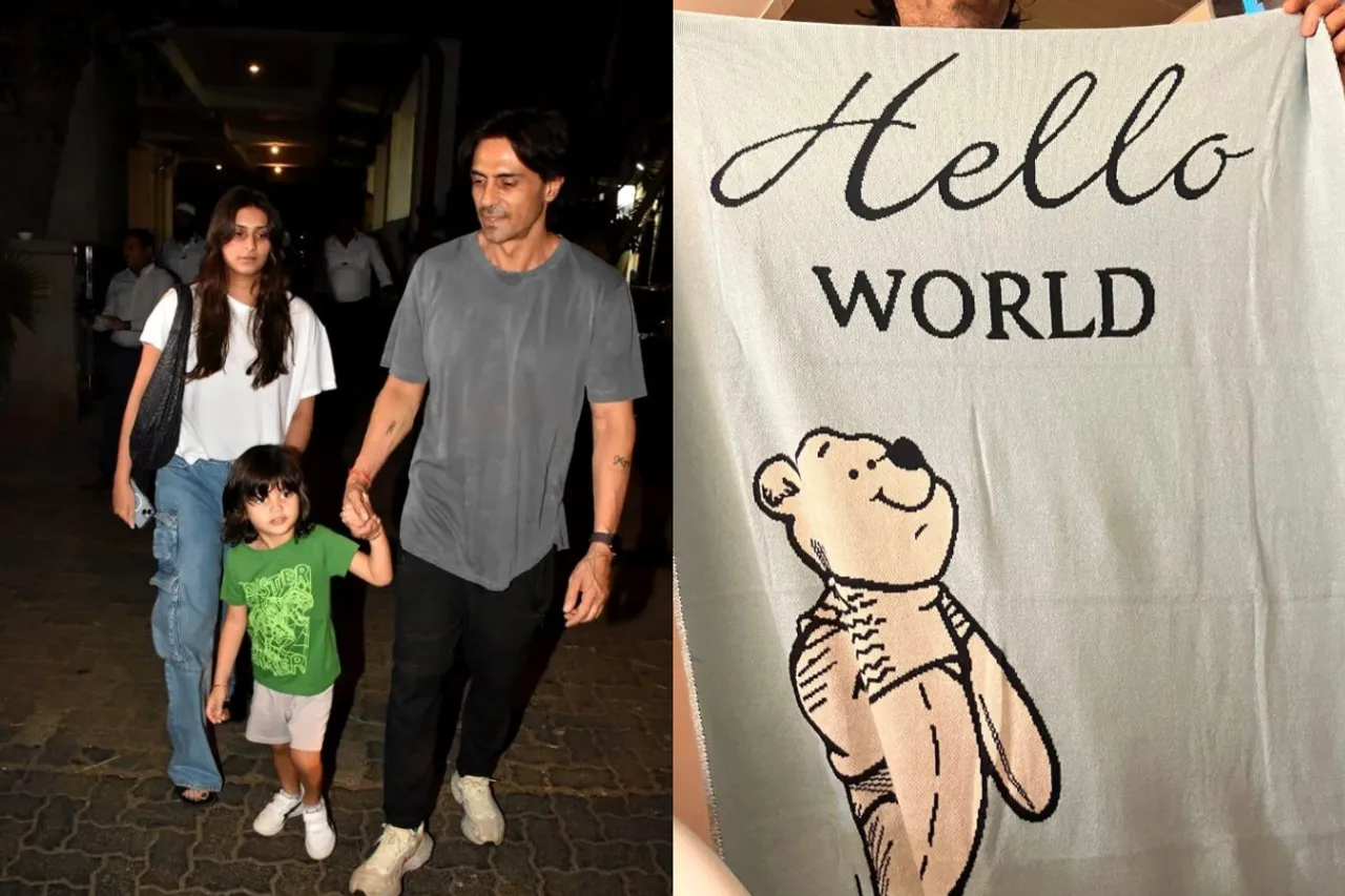 Arjun Rampal and Gabriella Demetriades