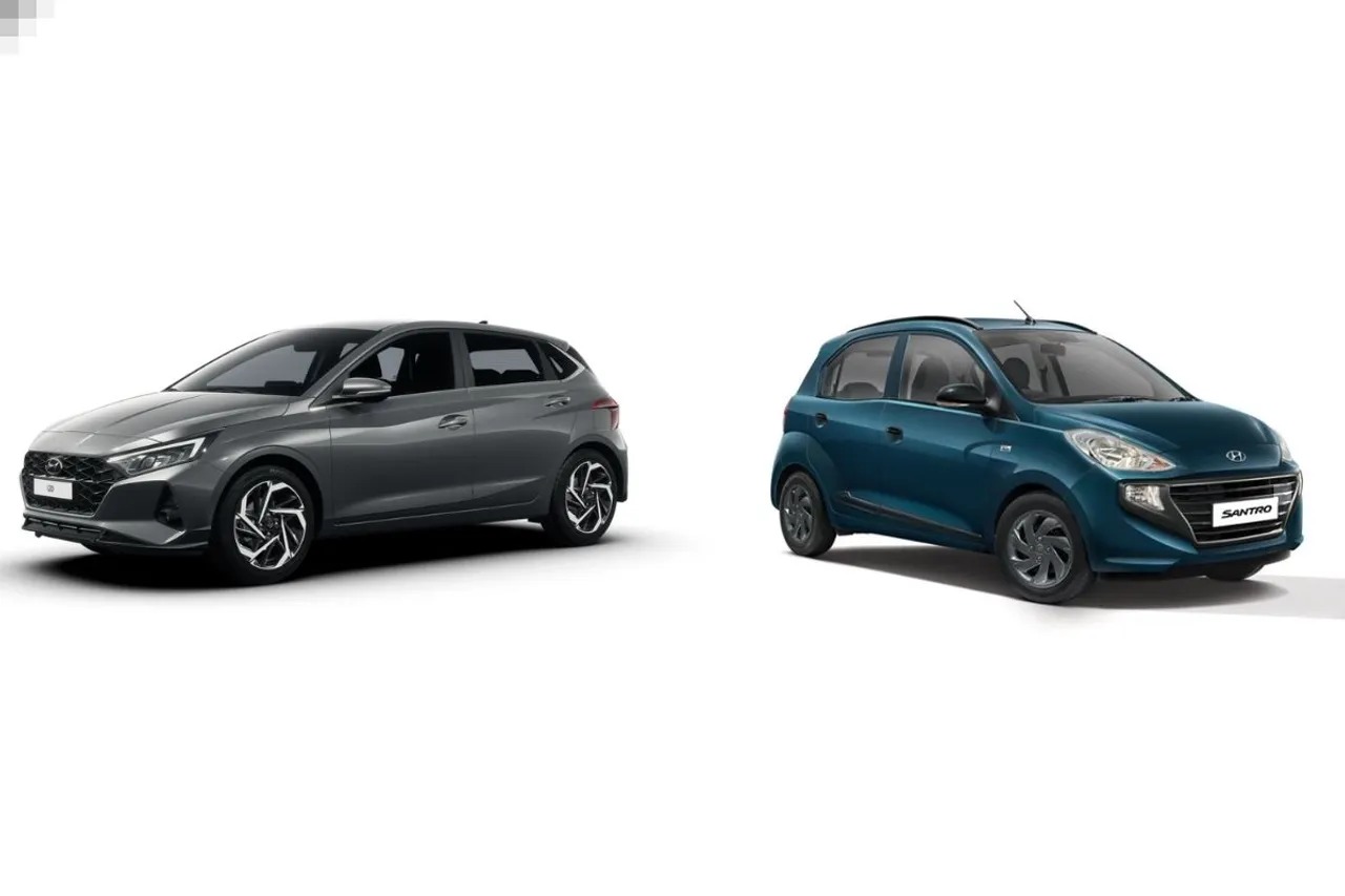 Hyundai i20 Vs Hyundai Santro