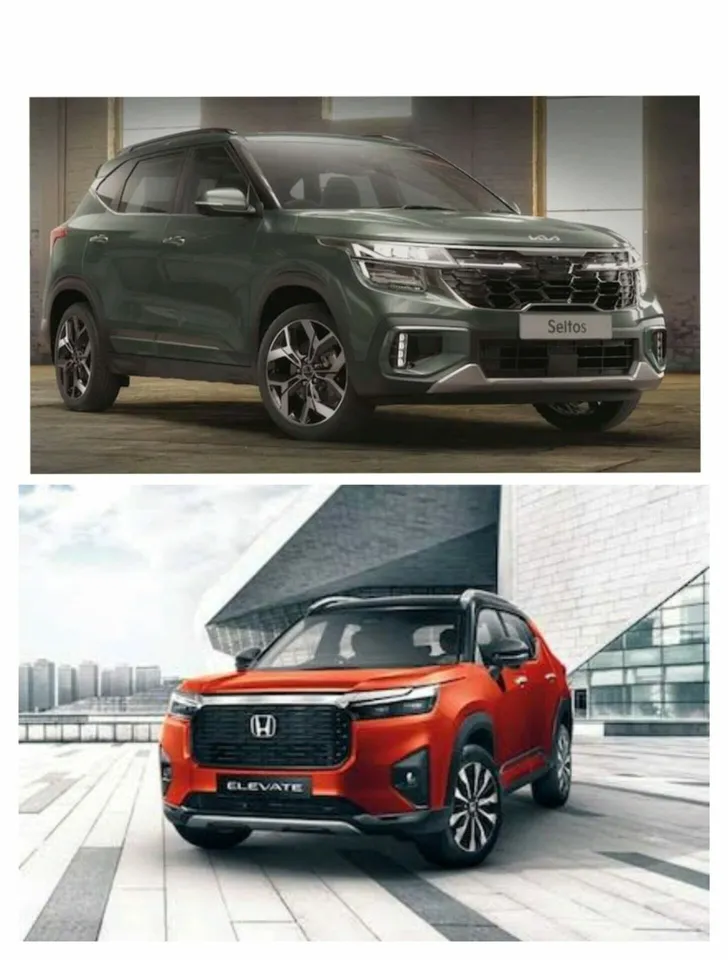 Kia Seltos facelift vs Honda Elevate