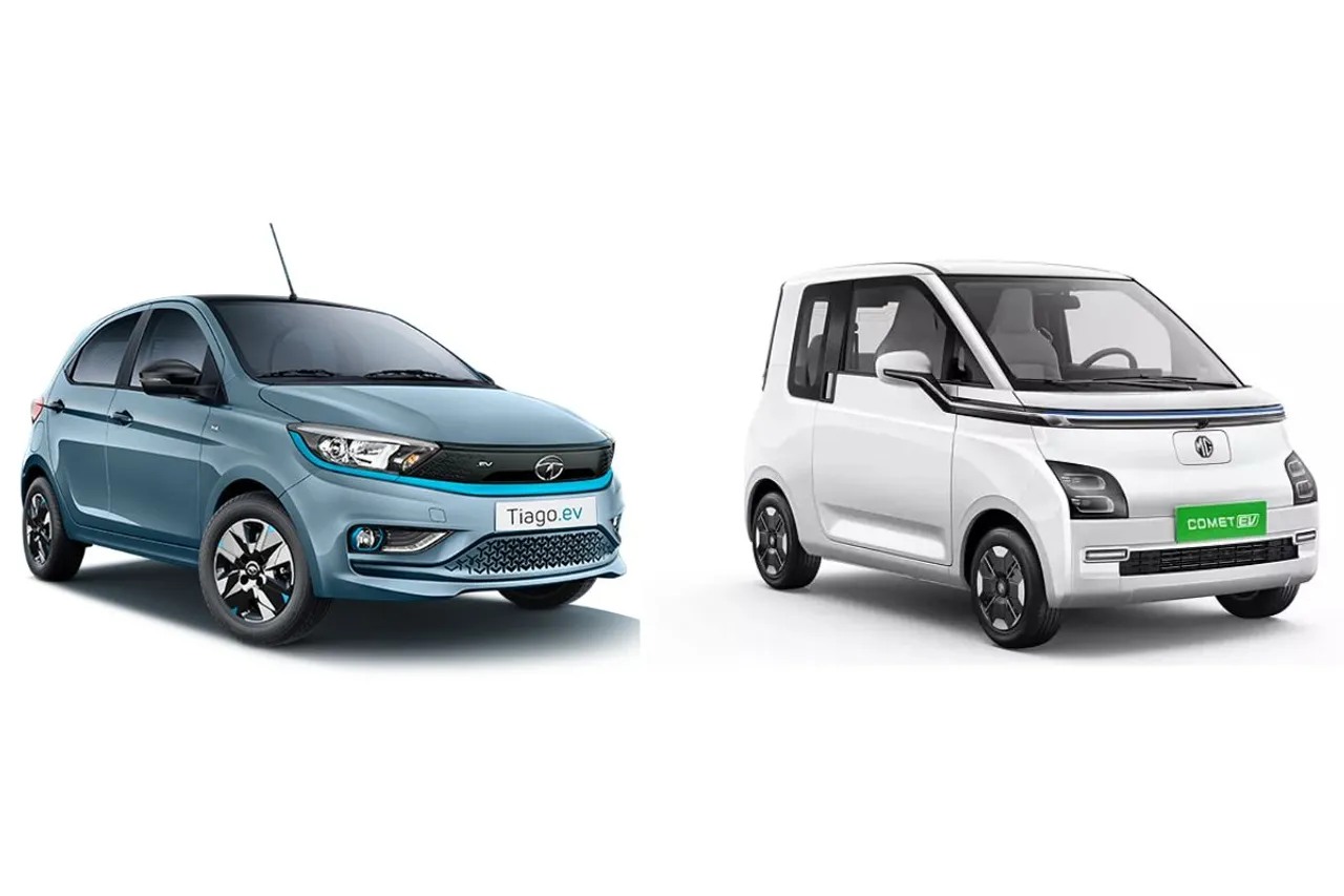 MG Comet EV Vs Tata Tiiago EV