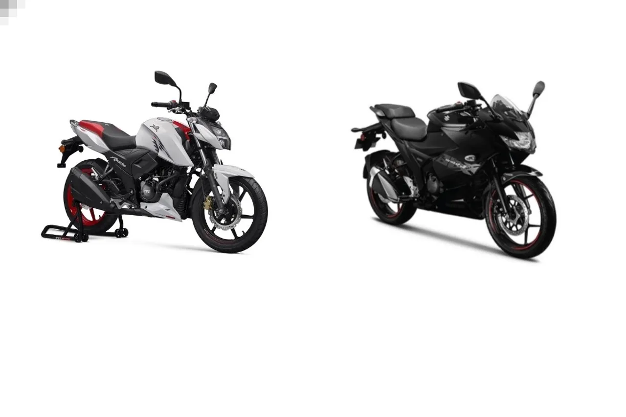 TVS Apache RTR 160 vs Suzuki Gixxer SF