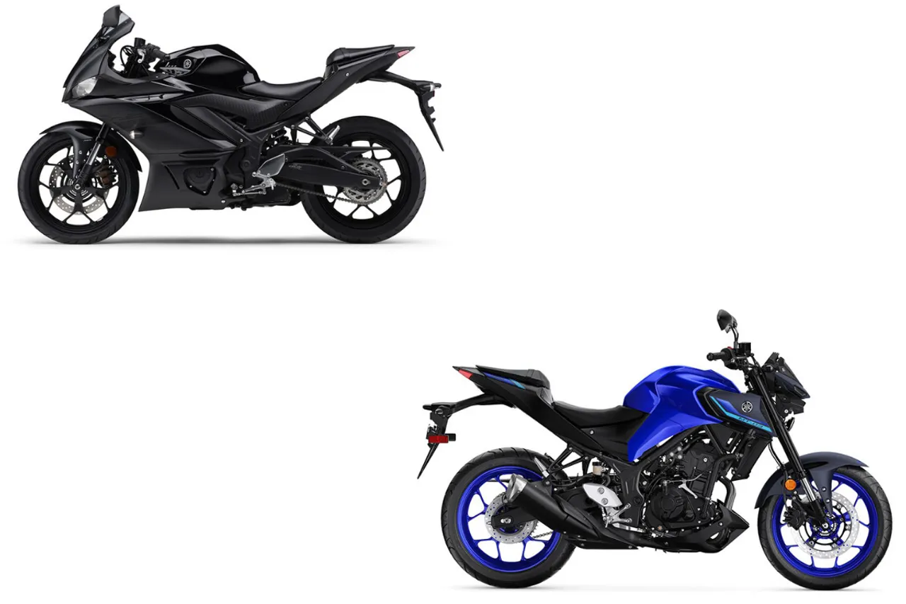 Yamaha R3 and MT03