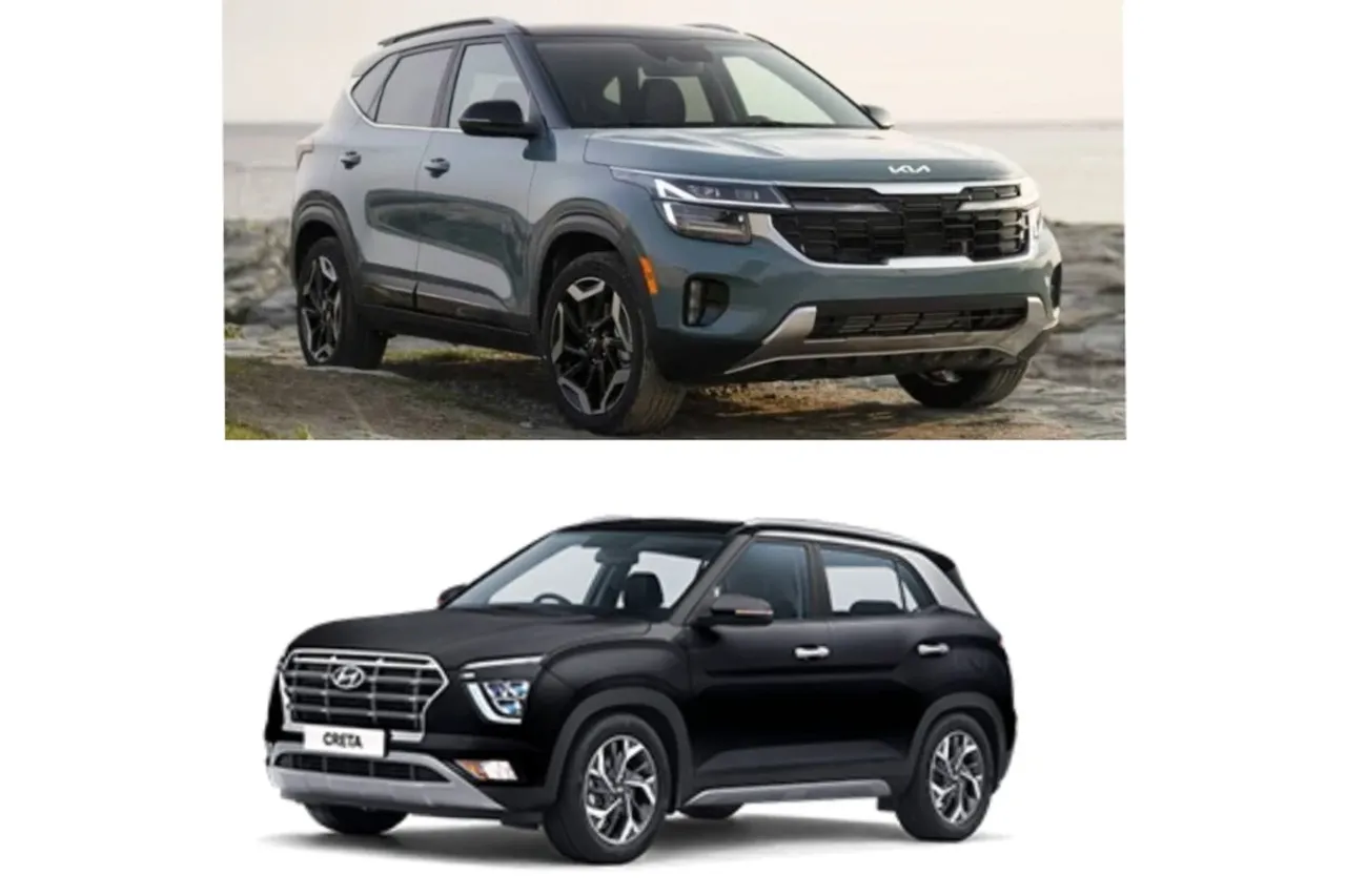 Kia Seltos facelift vs Hyundai Creta
