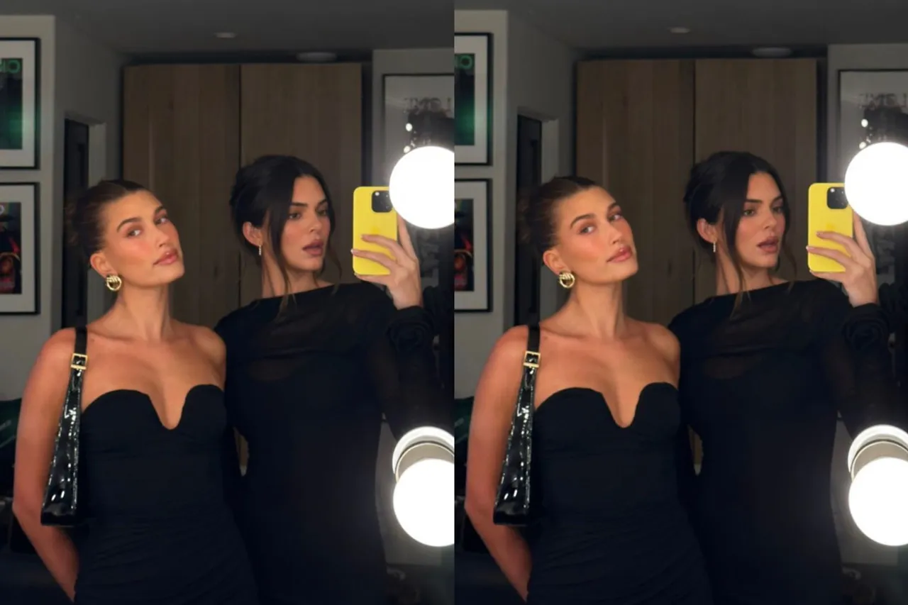 Hailey Bieber and Kendall Jenner
