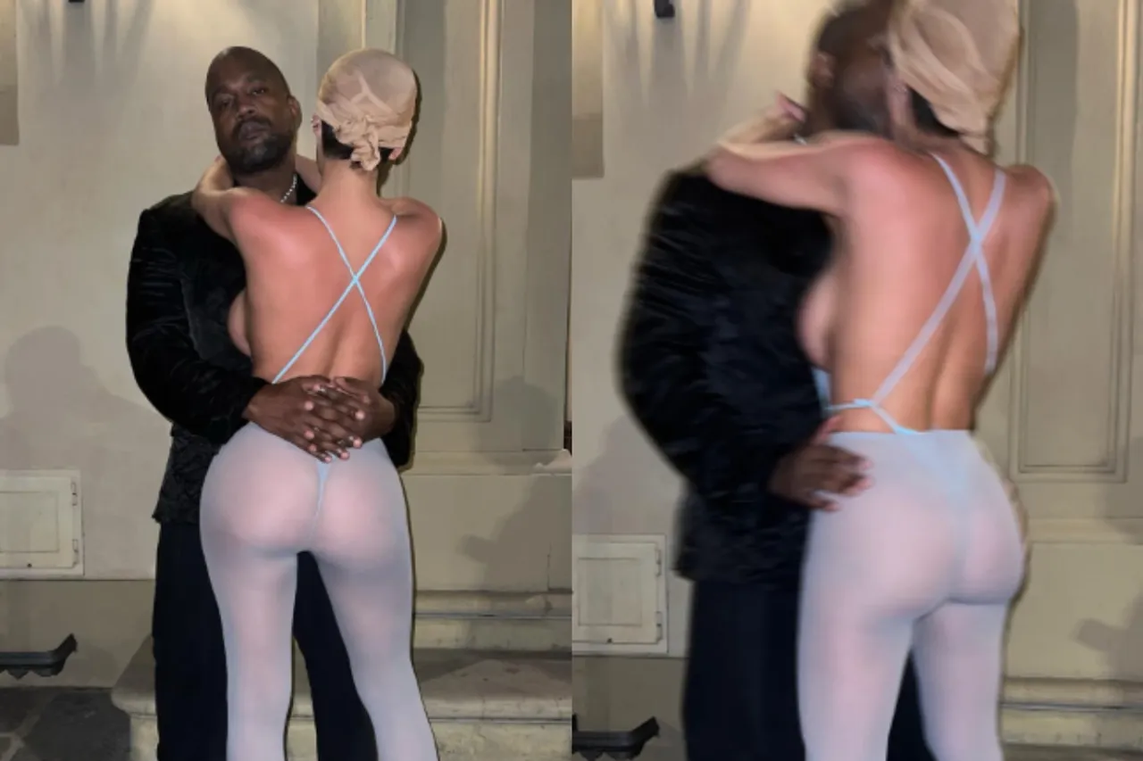 Kanye west and Bianca Censori