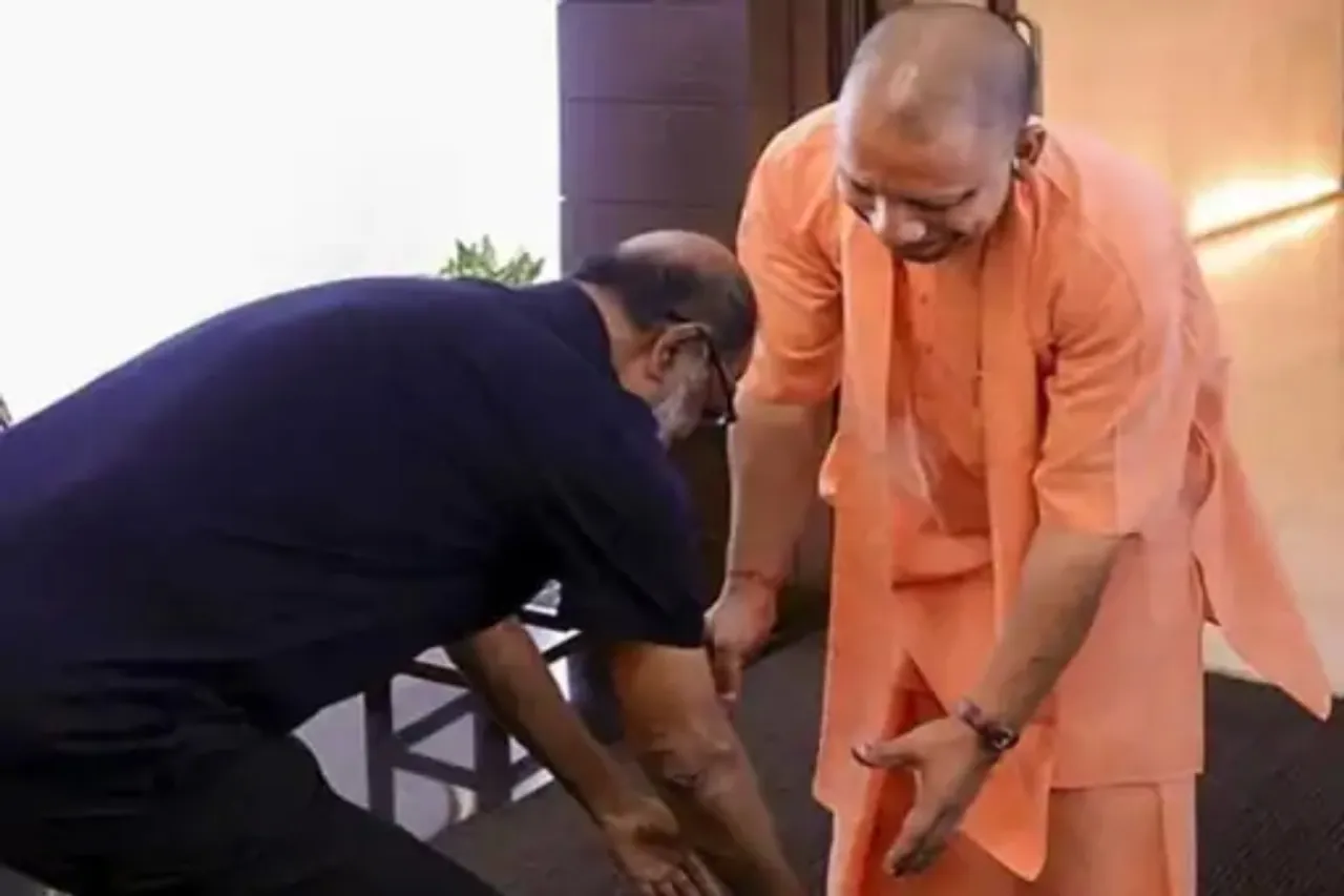 Rajinikanth and Yogi Adityanath