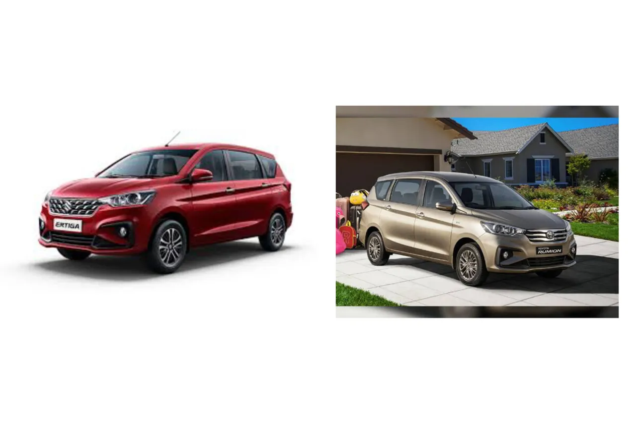 Toyota Rumion vs Maruti Ertiga