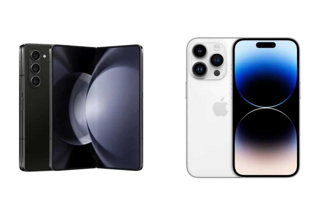 Samsung Galaxy Z Fold 5 vs Apple iPhone 14 Pro