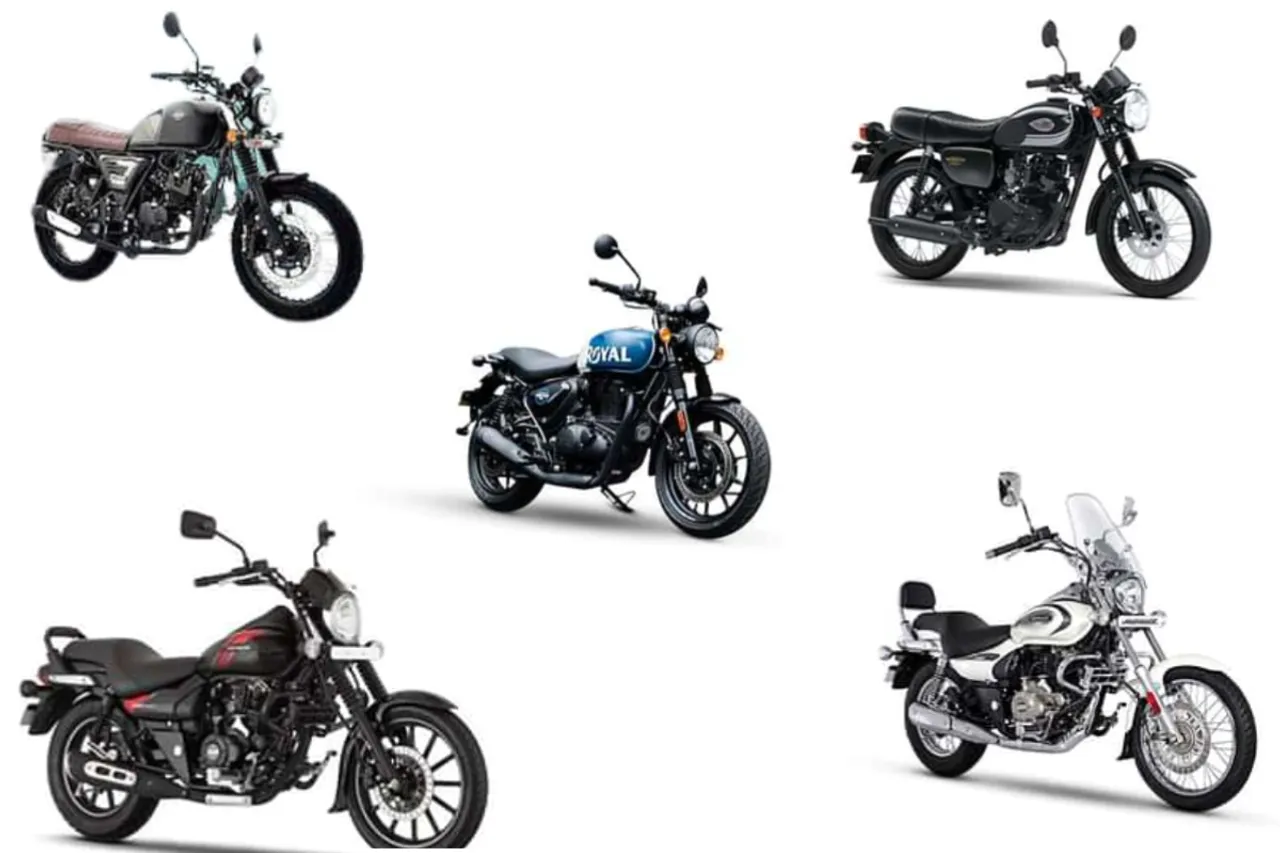 Top 5 cruiser bikes under 1.5 lakh