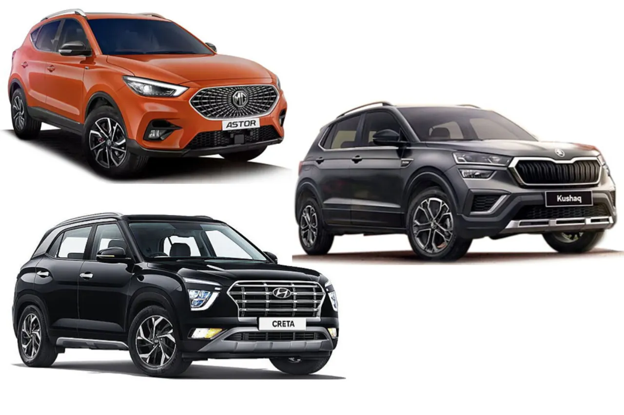 MG Astor vs Hyundai Creta vs Skoda Kushaq