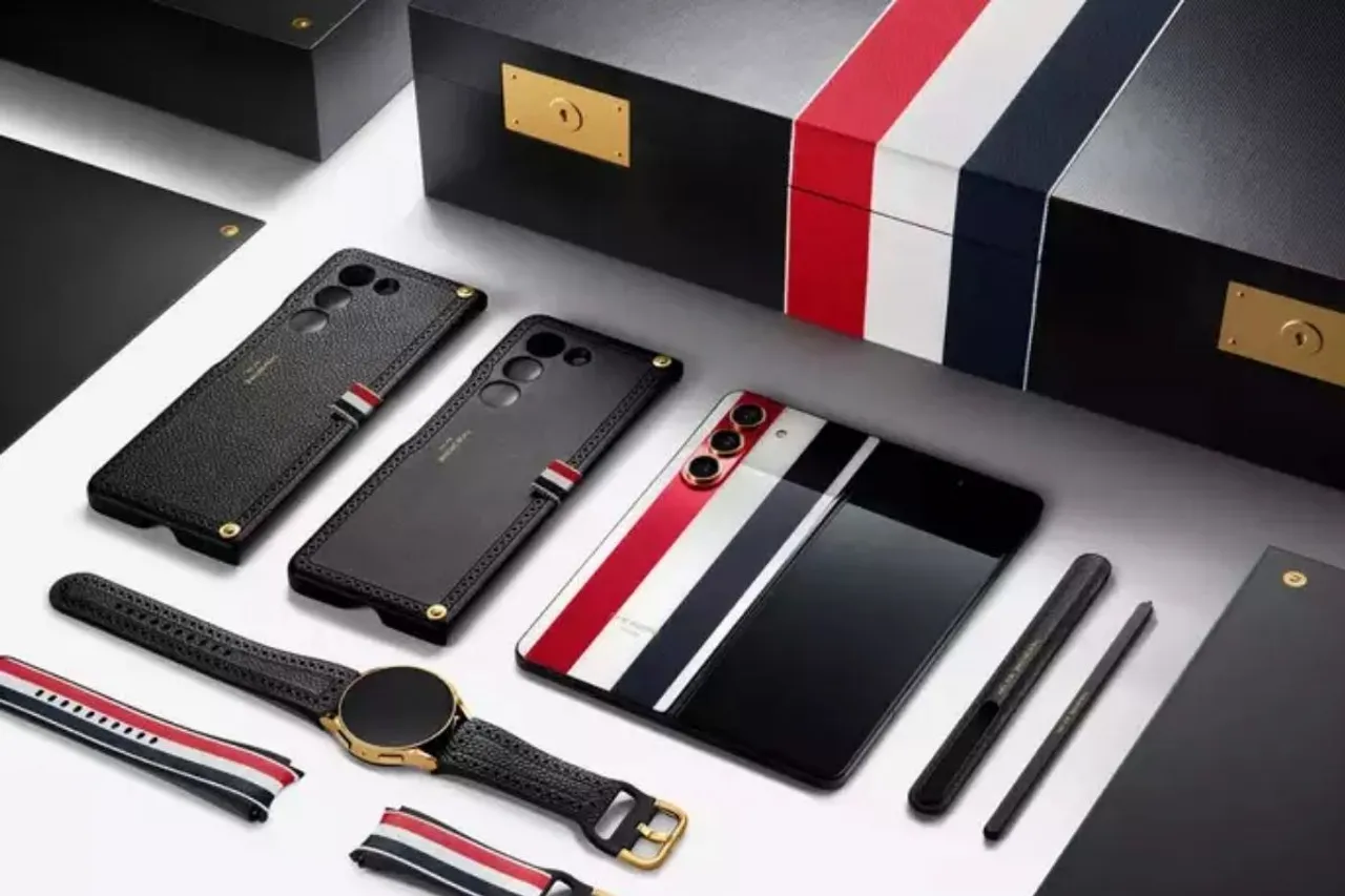Galaxy Z Fold 5 And Galaxy Watch 6 Thom Browne Edition