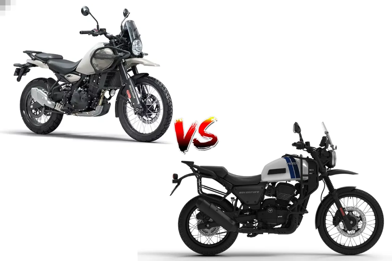 Royal Enfield Himalayan 450 vs Yezdi Adventure
