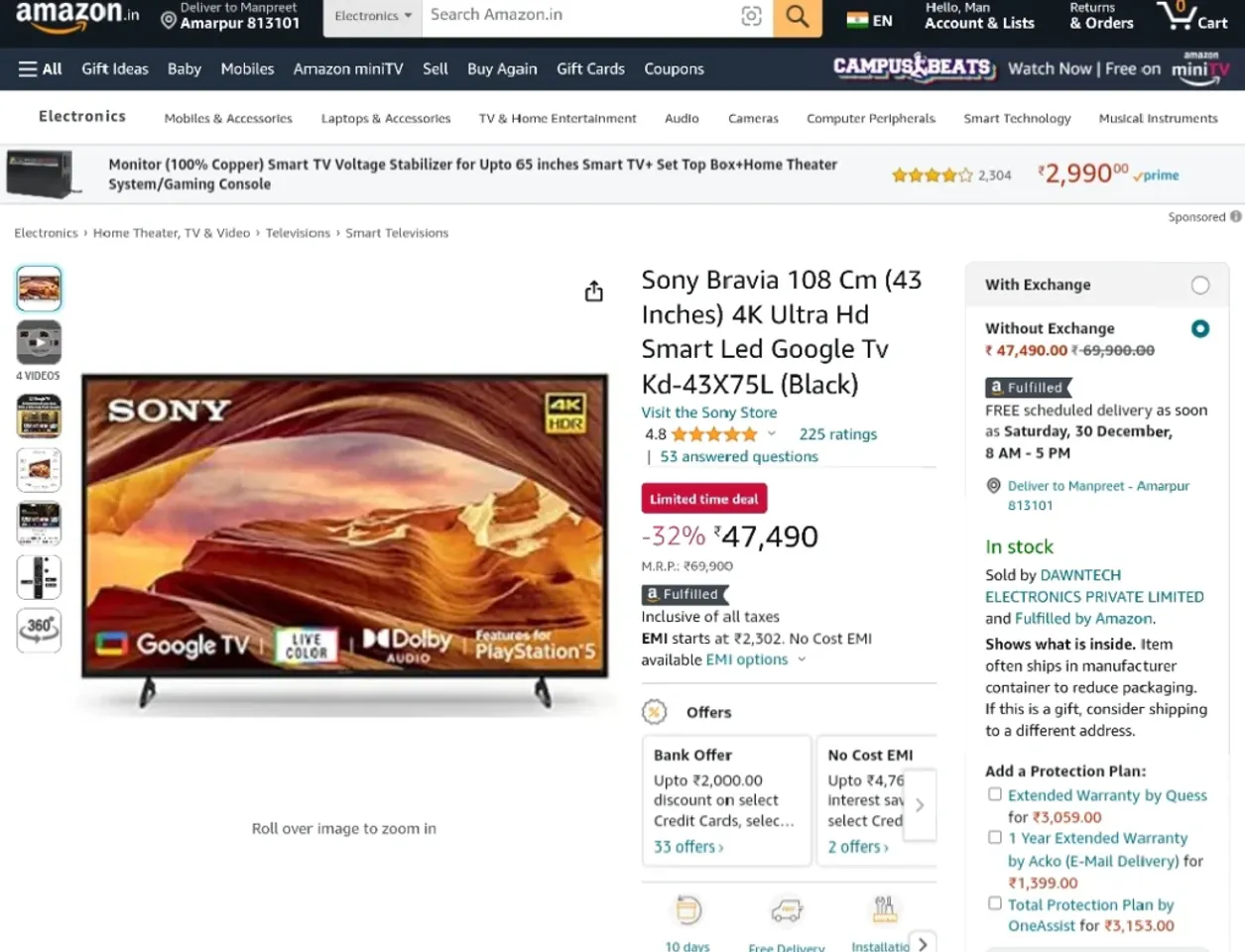 Amazon Sale