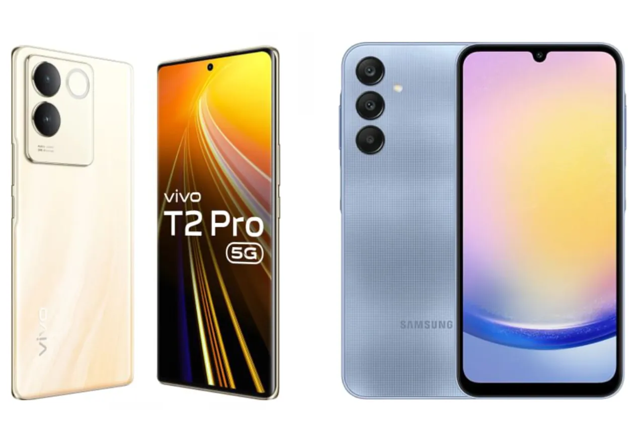 Samsung Galaxy A25 5G vs Vivo T2 Pro 5G