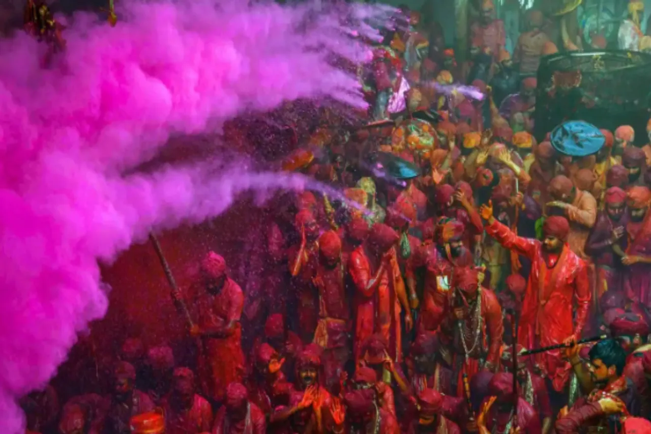 Where was Holi Celebrated for the first time in India?