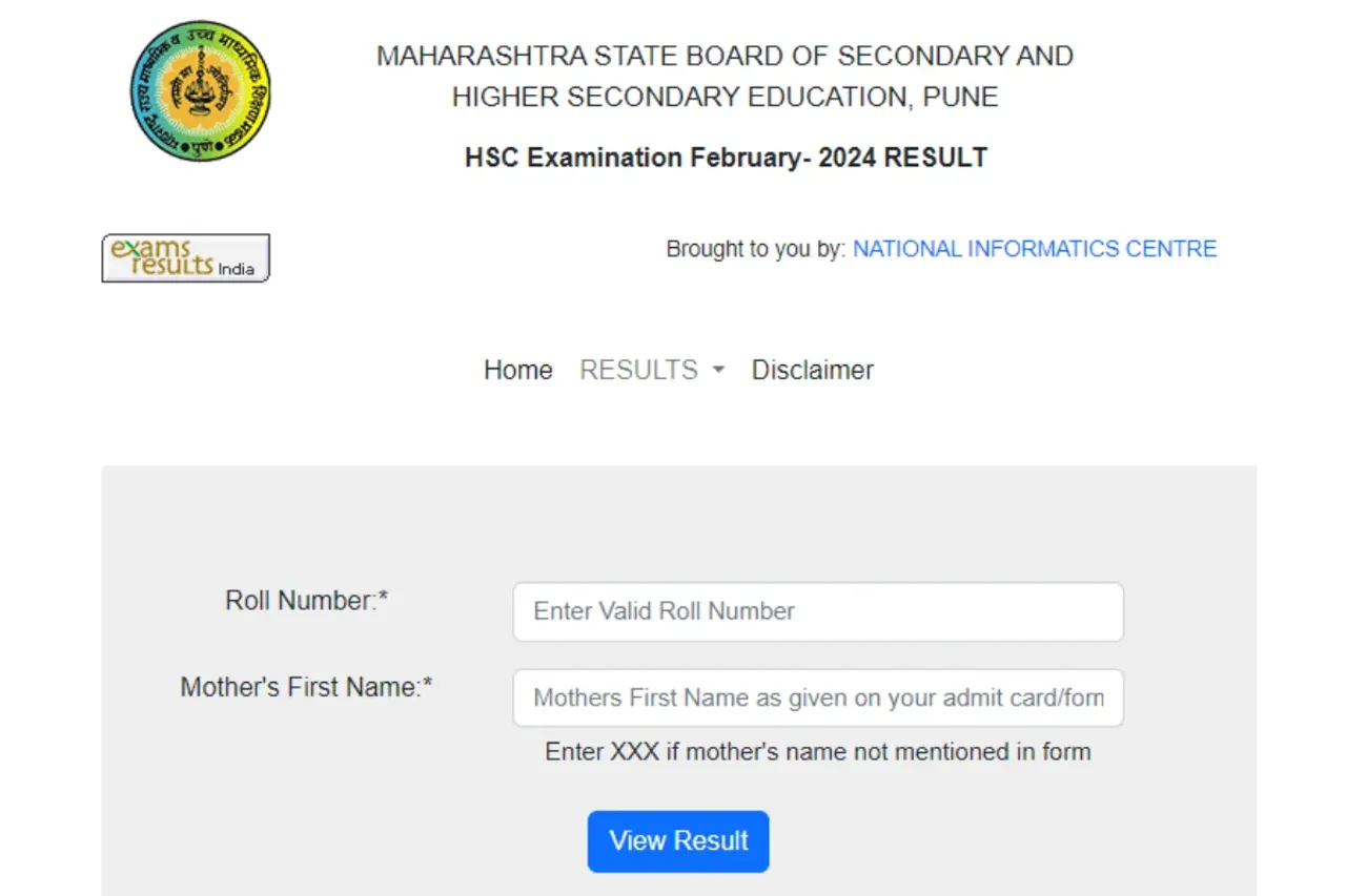 Maharashtra Board HSC 12th Result 2024