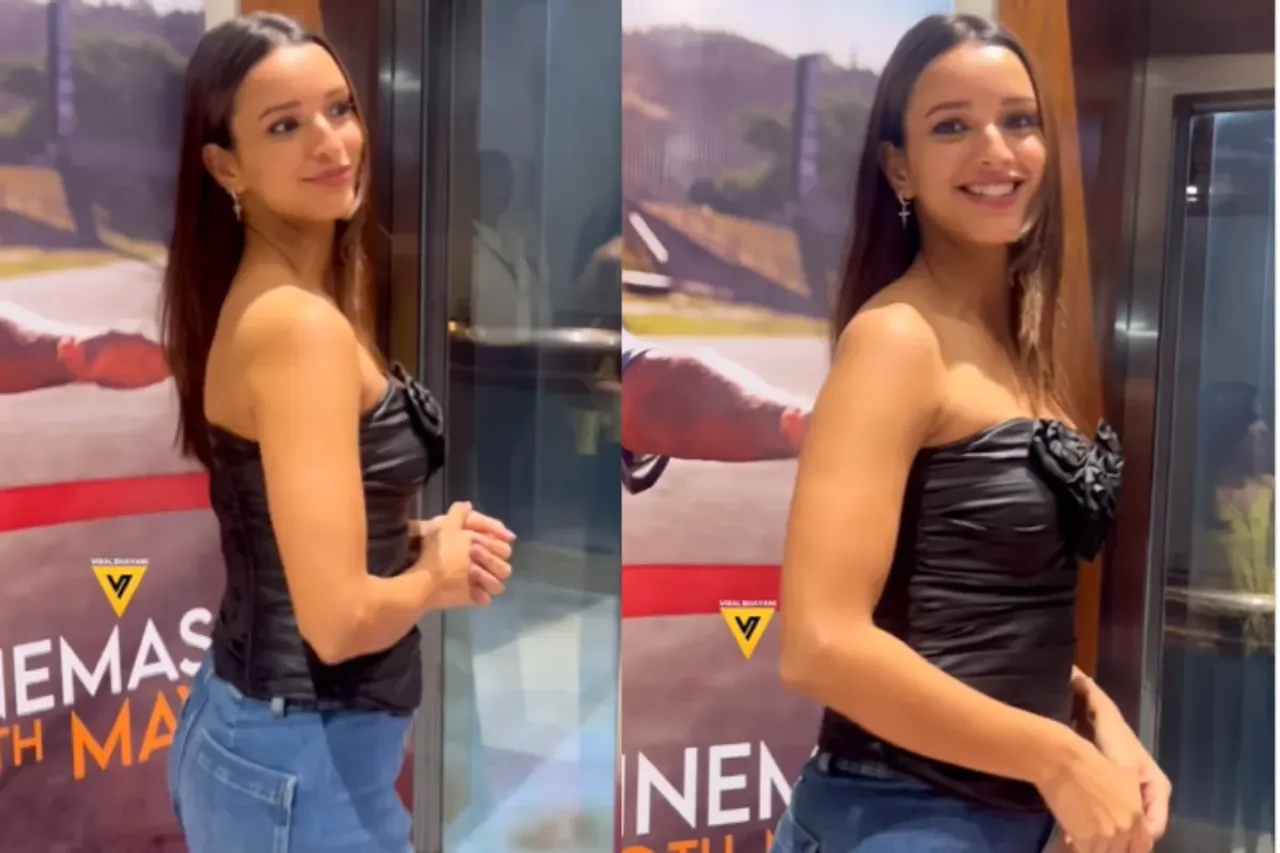 Tripti Dimri Makes Heads Turn in Thigh-Slit Dress