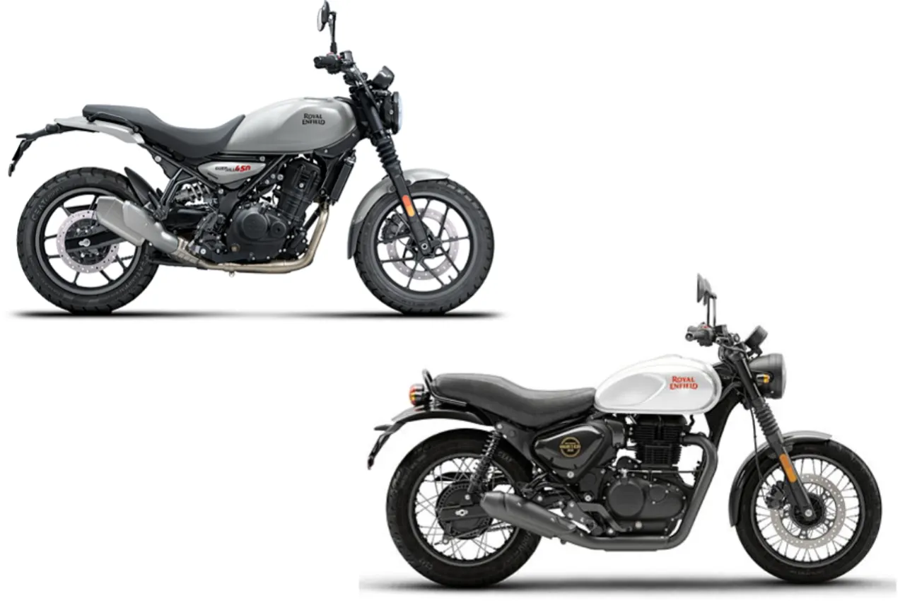 Royal Enfield Guerrilla 450 vs Royal Enfield Hunter 350