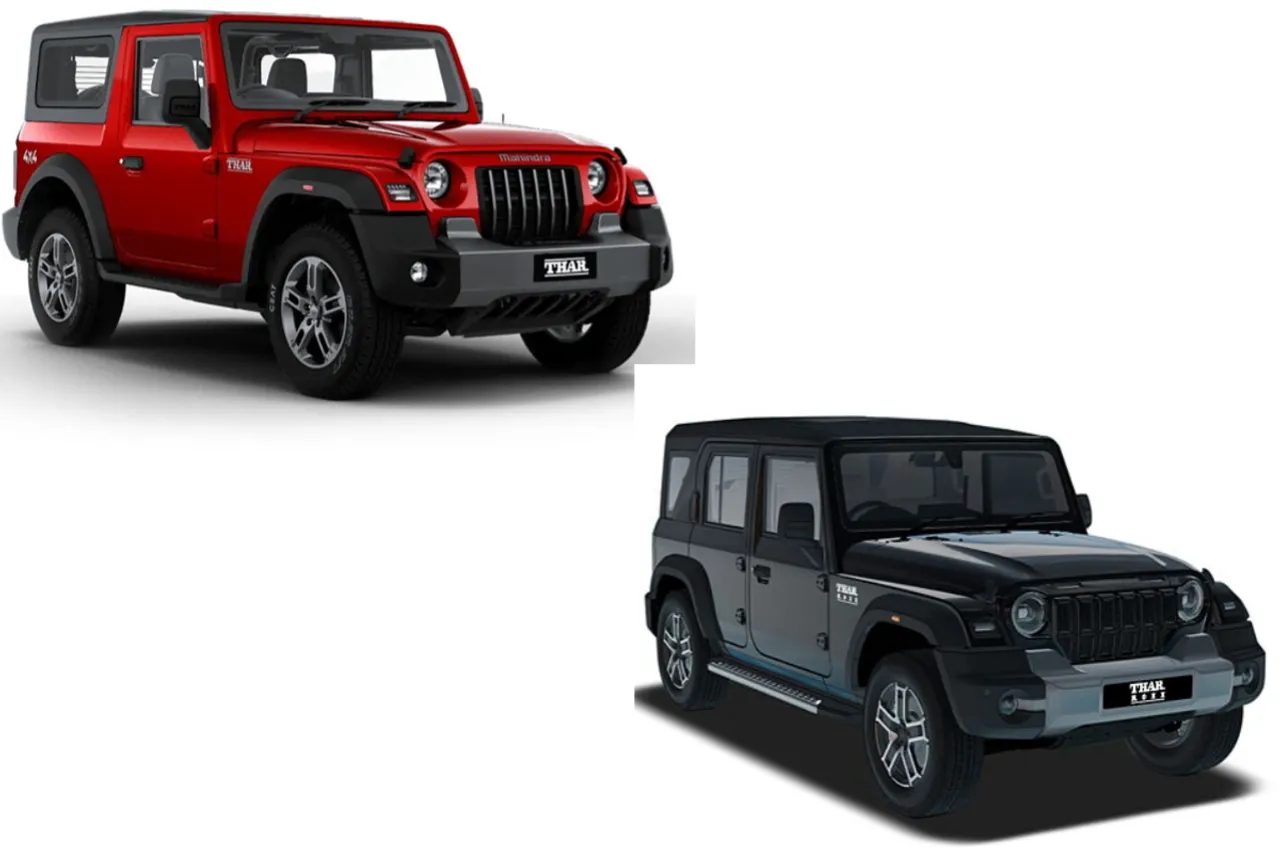 Mahindra Thar Roxx vs Mahindra Thar