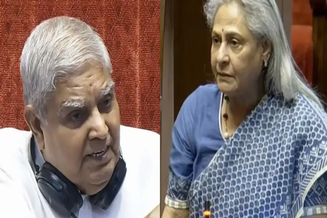 Jaya Bachchan and Jagdeep Dhankar