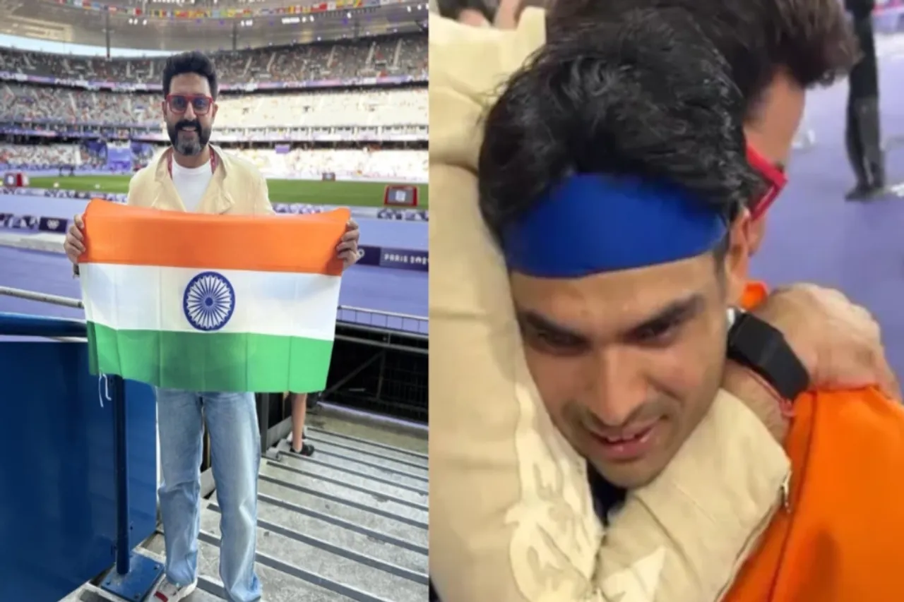 Neeraj Chopra and Abhishek Bachchan